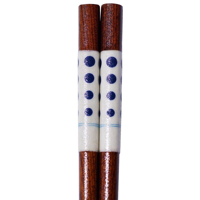 13383-8 Ceramic Pattern Wakasa Painted Chopsticks Japanese Style Polka Dot