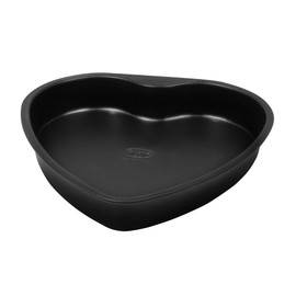 Dr. Oetker Herz-Backform mit Auslaufschutzboden Ø 25 cm, Kuchenform mit Flachboden, herzförmige & auslaufsichere Backform aus Stahl mit Antihaftbeschichtung, Menge: 1 Stück