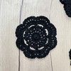 Phantomon Lace Round Crochet Doilies Handmade Coasters, 4-Inch, Pack of