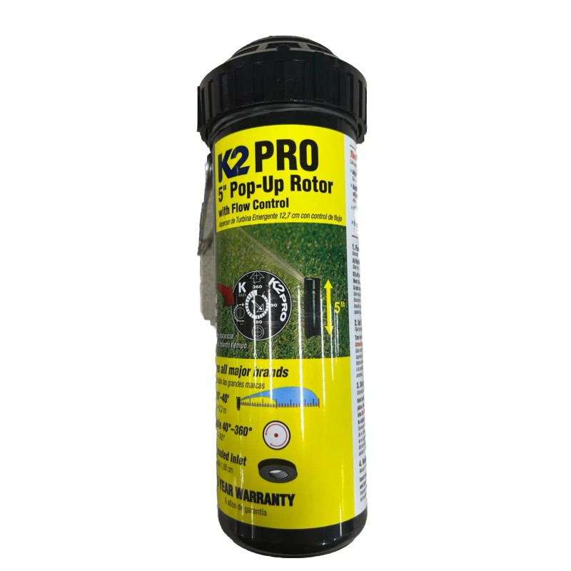 K-Rain K2 Pro 5" Sprinkler Pop-Up Rotor with Flow Control,