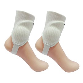Ankle guards (1 par de almohadillas protectoras de doble cara para fútbol (color blanco)