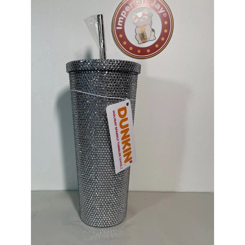 Dunkin' Donuts Dunkin’ Stainless Steel Holiday Sparkly Tumbler