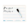 A4 Mini Dry-Wipe Music whiteboard with 4 pre-Printed Staves