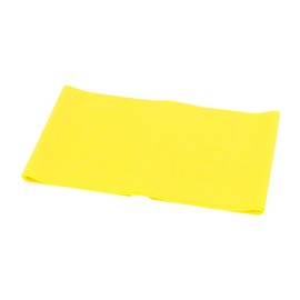 CanDo Singles Low Powder Exercise Band, 4-foot singles, Yellow: X-Light
