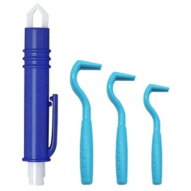 WOLMIK Tick Remover Set - 4 PCS Tick Remover Tool Set, Professional Tick Remover Kit with 1 Tick Removal Tweezers Pen & 3 Tick Hooks, Painlessly Tick Remover for Dogs Cats Horses and Other Human Pets