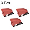 uxcell Red Plastic Waterproof Spring Loaded Flip Security Cover Cap