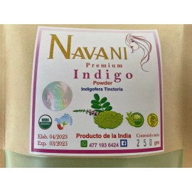 Navani Indigo En Polvo Navani 100 % Natural Calidad Premium 250 Gr
