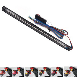 UWDESY Universal 8in Motorccycle LED Tail Light Strip Brake Stop Turn Signal Light License Plate Light for Scooters UTV ATV Golf Cart Motorcycles Harley Davidson Kawasaki Suzuki Ducati