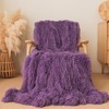 Extra Soft Faux Fur Throw Blanket 50"x60" - Reversible Fluffy