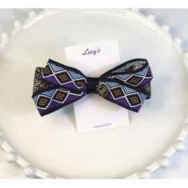 Burnaby Jacquard Purple Hairpin / 버나비 자카드 퍼플 헤어핀