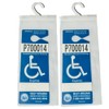 Encell Handicap Placard Holder 2PCS Clear Disabled Parking Permit Placard