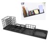 7pcs Mesh Desk Organizer Multi Functional Phone Holder Paperclip Storage