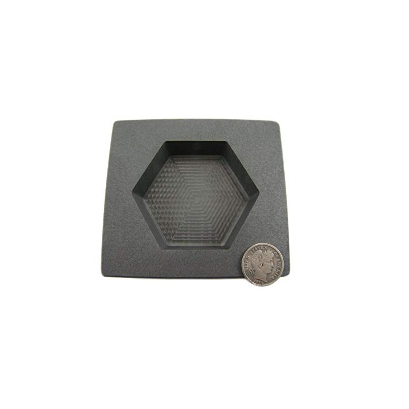 15 oz Gold 10 oz Silver Bar High Denisty Graphite