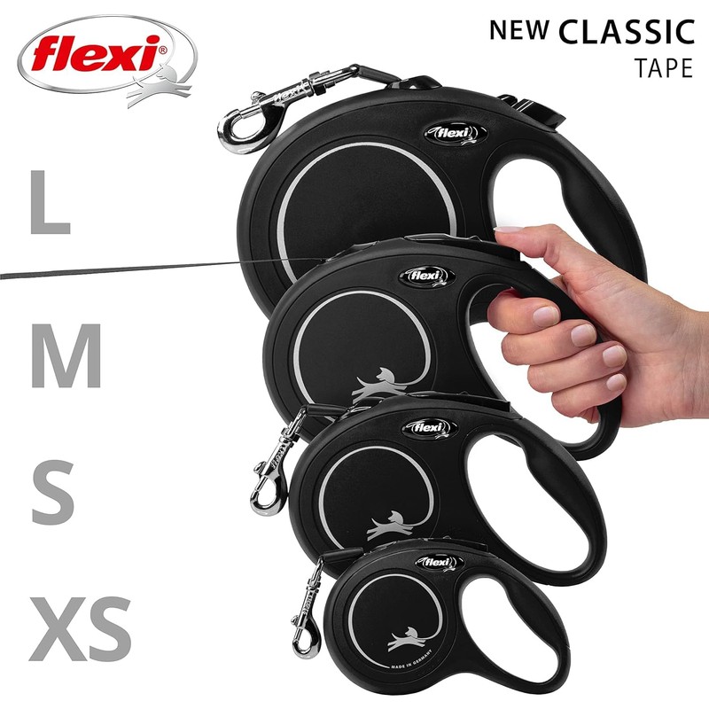 Flexi New Classic Tape Dog Leash, Size XS, Below 26.5