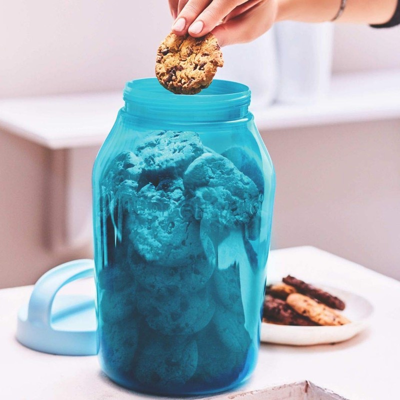 Tupperware Plastic Storage Jar - 3 liters, 1 piece, Blue