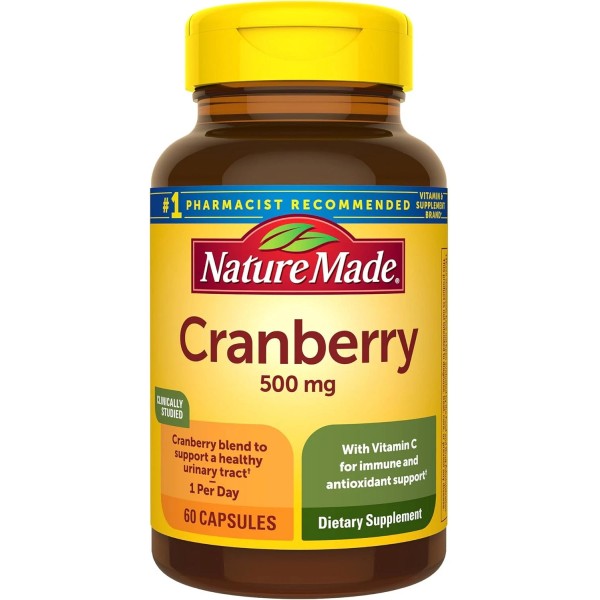 Nature Made Cranberry Supplement 500mg with Vitamin C for Immune