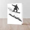 CafePress Snowboarder Folded Greeting Card Glossy