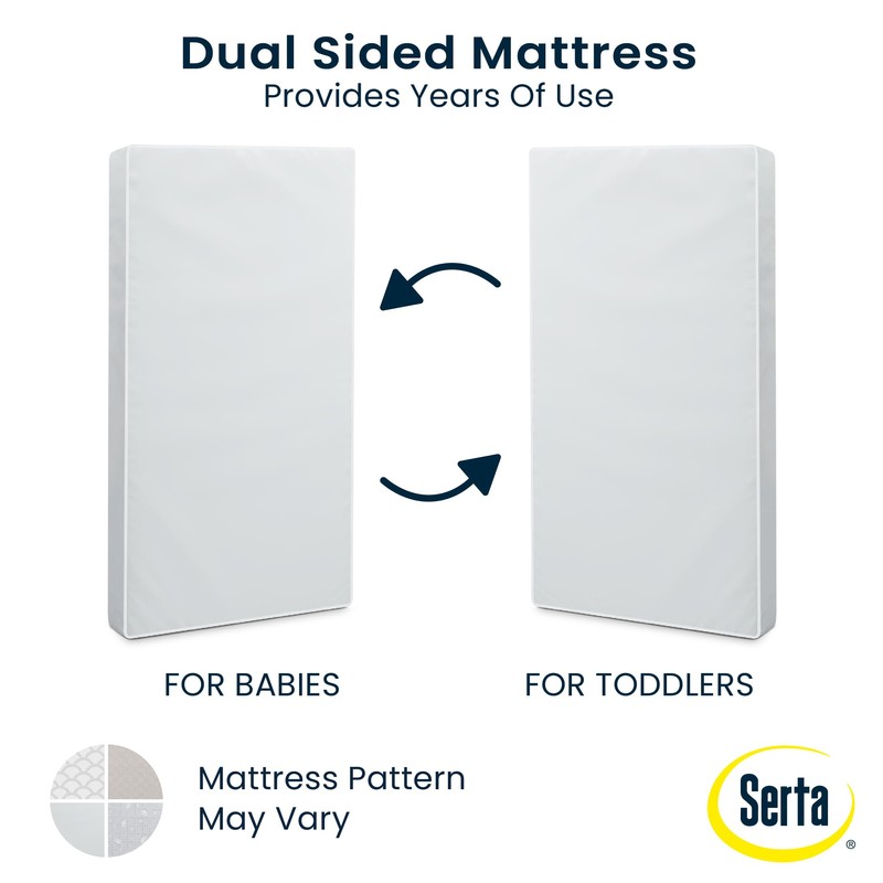 Serta Perfect Start Limited Dual Sided Baby Crib Mattress and