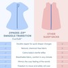 SleepingBaby EverSoft Zipadee-Zip Transition Swaddle - Roomy Wearable Blanket with