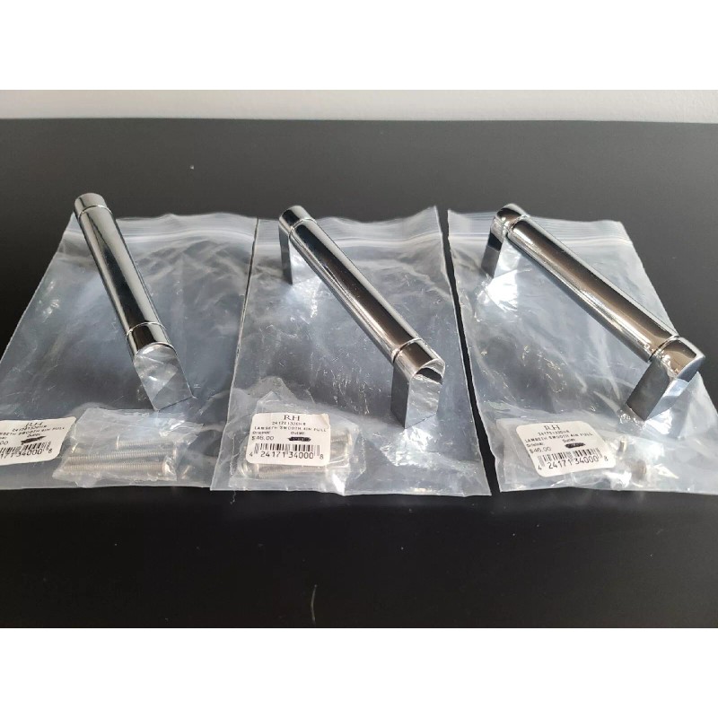 Restoration Hardware Lambeth Smooth Chrome 4 inch Pull 24170133CHR