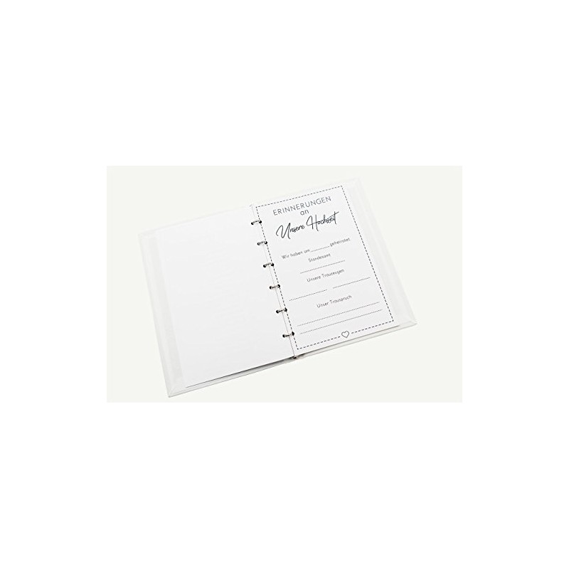Hochzeitideal Family Register 'Amore' Made of Bookbinding Linen (Denim Blue)