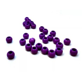 Unbranded 100 pcs. Dark Purple Ball Spacer Beads - 10mm - 4.7mm Large Hole - Fit Paracord