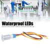 4 Sets PreWired Round LEDs Waterproof 2Color Signal Light Common