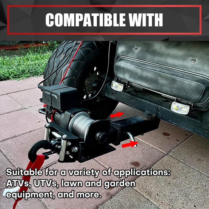 VIAGL Universal Trailer Hitch Mounting Plate with 2" Receiver ,