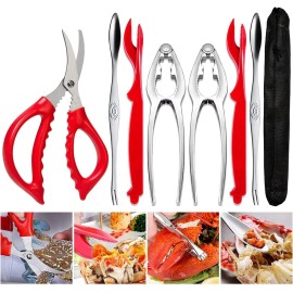 Brand: TORINALITAL Crab Leg Crackers and Tools - Lobster Picks Set Shellfish Crab...