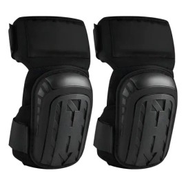 Rodilleras Kidomy Negras Resistente Uso Construcción Velcro Ajustable
