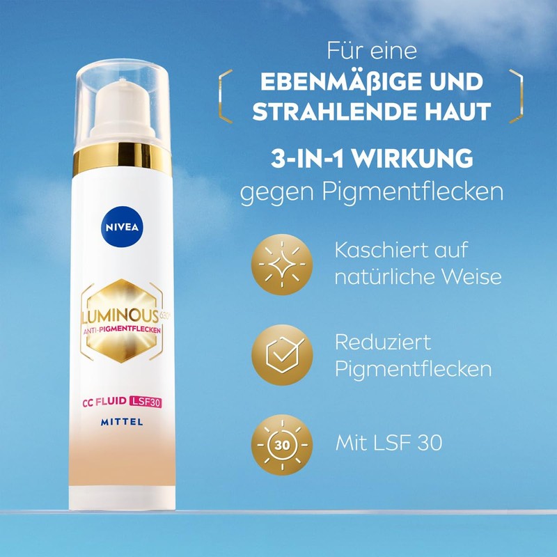 Nivea Luminous 630 Anti-Pigment Spot CC Fluid SPF 30 for