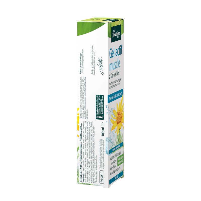 Kneipp Muscle Active Gel with Organic Arnica, for Leisure and