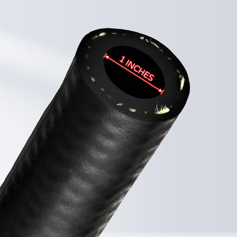 TKKEUEP 1 Inch ID Molded Fuel Line Rubber Hose Elbow