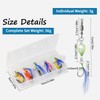 Twist Spoons Forelle UV-Aktiv 3g, Forellen Spoon Set 10 Stück,