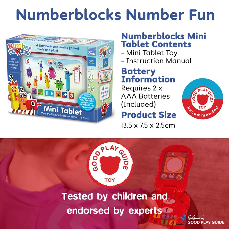 Numberblocks Mini Tablet Toy - Count With Number Blocks and