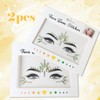 2 x golden face tattoos, tattoo stickers are suitable for