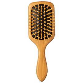 CRAFT ORGANIC Craft Organic Bamboo Paddle Brush, Anti-Static Bamboo Hair Brush, Brushing & Blowing Brush & Scalp Massage & Lift Up Massage