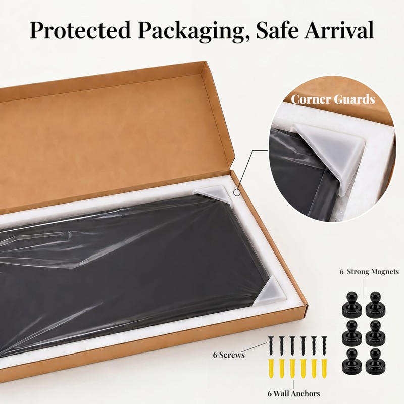 Qiytecno Travel Magnetic Board for Wall: Solution for Non-Magnetic Fridge