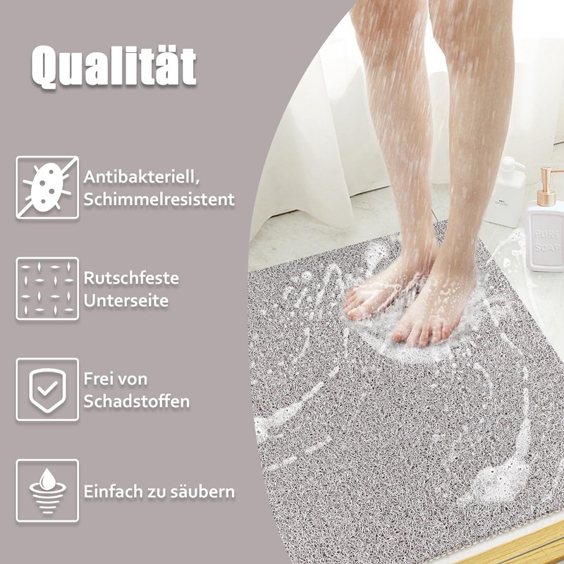 Shower Mat Non-Slip 60 x 60 cm - Soft Comfort