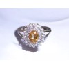 Silver Grace Jewelry Sunlight Ring Oval Cut Citrine Ring -