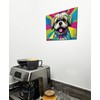 The Plum Penguin Lhasa Apso Pop Art Wooden Wall Decor