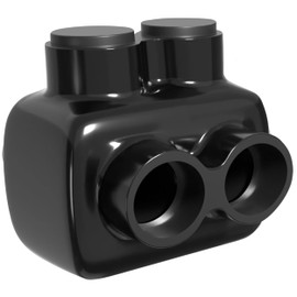 OHLECTRIC Insulated Wire Connector 2 Port Single Side Entry for 4-14 Wire Range Lugs with 5/32 Hex Screw, Pre-Filled with Oxide Inhibitor - Wire Connectors, Electrical Connectors, Wire Tap