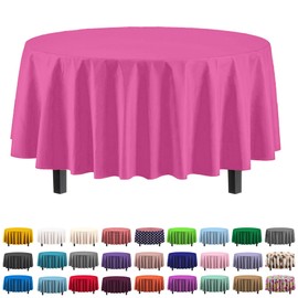 6-pack Premium - Funda para mesa de plástico Mantel de plástico 30 colores, Cerise, 6
