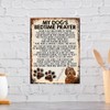 MY DOG'S BEDTIME PRAYER RETRO STYLE METAL TIN SIGN/PLAQUE (Labradoodle)