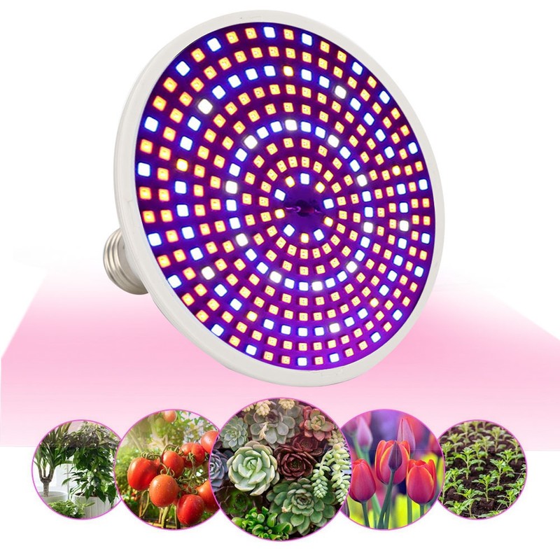 290LED Single Head LED Plant Light Bulb Greenhouse Garden Indoor