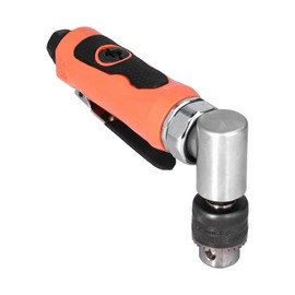 Air Right Angle Drilling Machine, Powerful Pneumatic Drill 90° 1/4 Elbow Head Manual Tool 0.6-0.8MPA 1500rpm with Wrench Air Drill Pneumatic Tool for Narrow Spaces, Furniture(American)