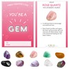 4E's Novelty You're a Gem Cards with Natural Gems -