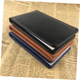 Operitacx 3pcs Notebook Pocket Digital Notepad Writing Journal Size Thick Paper Black for Office Students Teachers