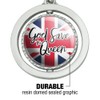 Queen Elizabeth II God Save The Queen Keychain Spinning Round