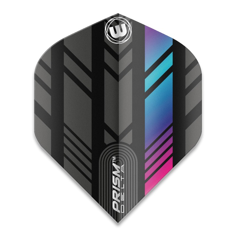 WINMAU Prism Delta Stripe Design Black Extra Thick Dart Flights